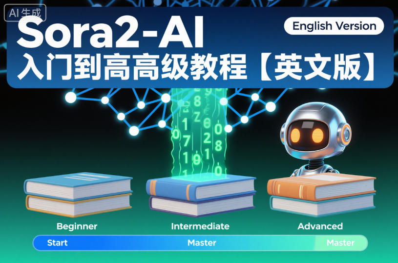 Sora2-AI入门到高级教程【英文版】-龙大资源