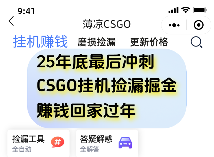 用CSGO游戏挂机捡漏掘金赚钱掘金，一部手机轻松日入500+-龙大资源