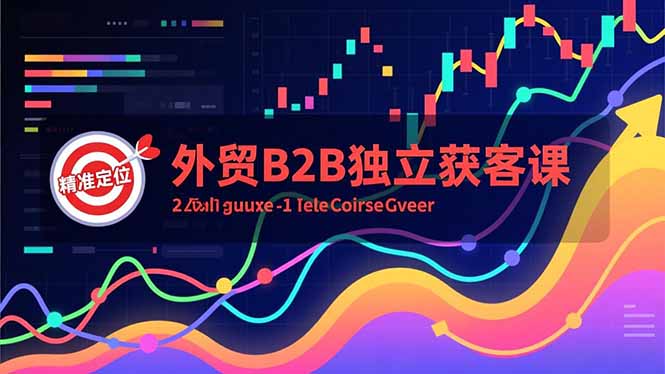 外贸B2B独立获客课，Facebook主页搭建、消息互动广告、精准定位，打造高询盘系统-龙大资源