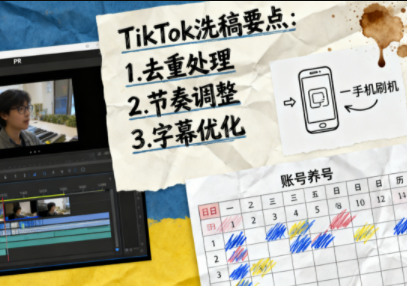 TikTok洗稿剪辑全流程课-龙大资源