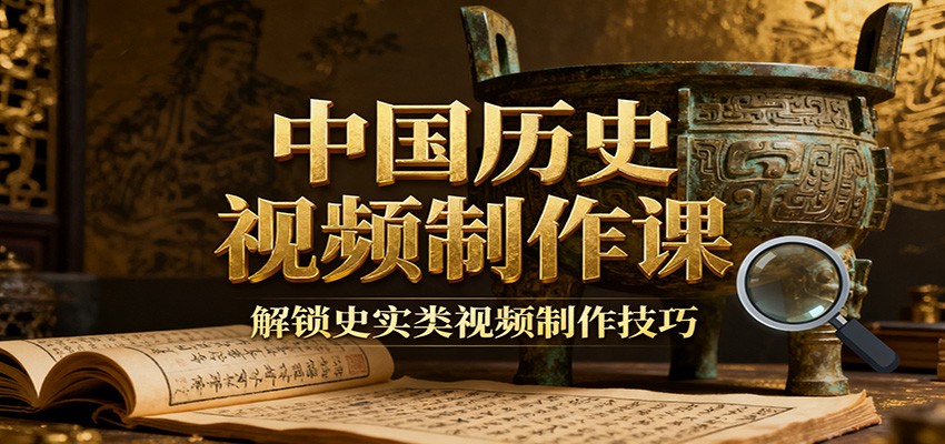 中国历史视频制作课：疆域地图集+参考文案+练习素材，解锁史实类视频制作技巧-龙大资源