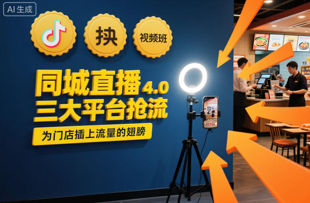 同城直播实操班4.0，三大平台抢流，为门店插上流量的翅膀-龙大资源