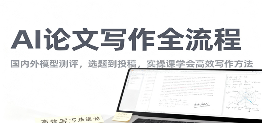 AI论文写作全流程，国内外模型测评，选题到投稿，实操课学高效写作方法-龙大资源