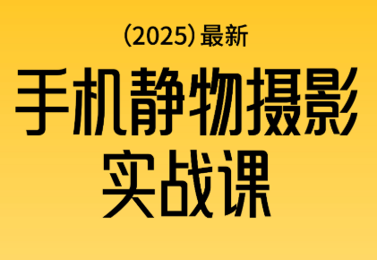 金老师·2025爆款手机静物摄影实战课-龙大资源