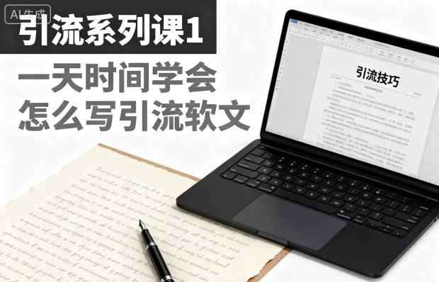 引流系列课1，一天时间学会怎么写引流软文-龙大资源