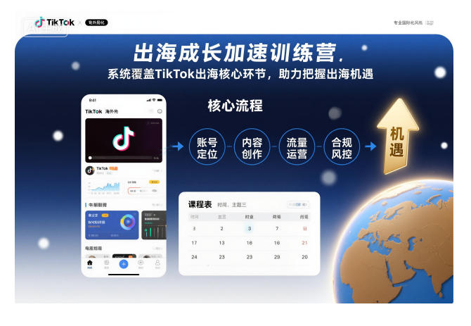 出海成长加速训练营，系统覆盖TikTok出海核心环节，助力把握出海机遇(更新)-龙大资源