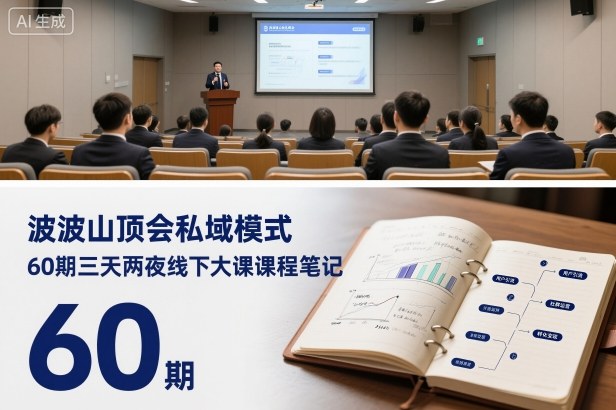 波波山顶会私域模式60期三天两夜线下大课课程笔记(文档)-龙大资源