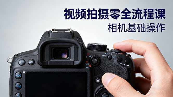 视频拍摄零全流程课：从相机基础操作到电影构图、光影布光、分镜头设计等-龙大资源