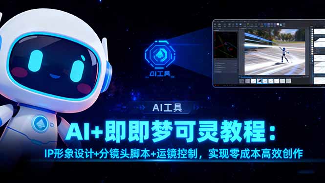 AI+即梦可灵教程：IP形象设计+分镜头脚本+运镜控制，实现零成本高效创作-龙大资源