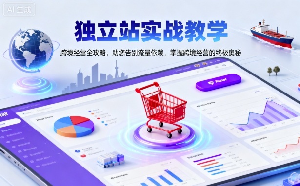 独立站实战教学,跨境经营全攻略,助您告别流量依赖,掌握跨境经营的终极奥-龙大资源