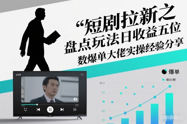 短剧拉新之盘点玩法日收益五位数爆单大佬实操经验分享-龙大资源