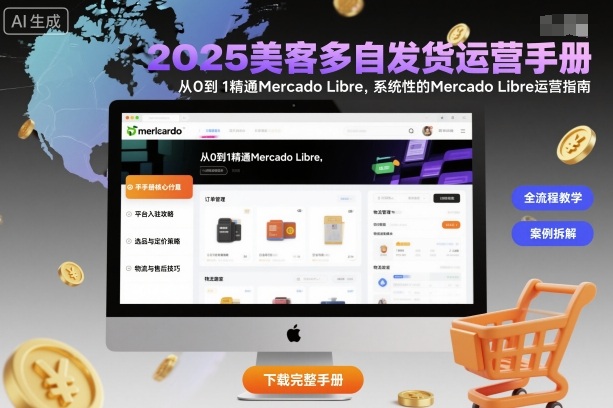 2025美客多自发货运营手册：从0到1精通Mercado Libre，系统性的Mercado Libre运营指南-龙大资源