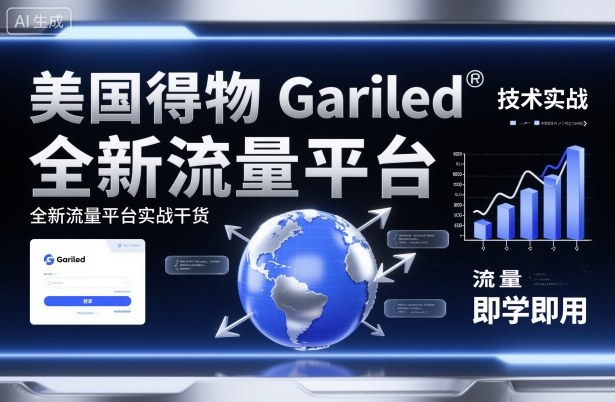美国得物Gariled技术实战，全新流量平台​实战干货，即学即用-龙大资源