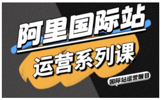 阿里国际站运营系列课，涵盖精准引流、直通车与全站推实战SOP，搭配AI效率工具包与高阶增长玩法-龙大资源