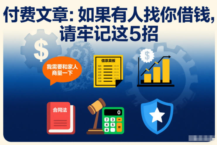 付费文章：如果有人找你借钱，请牢记这5招-龙大资源