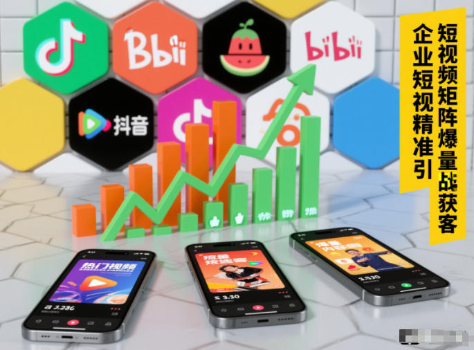 企业短视频精准引流矩阵获客，短视频矩阵爆量战法-龙大资源