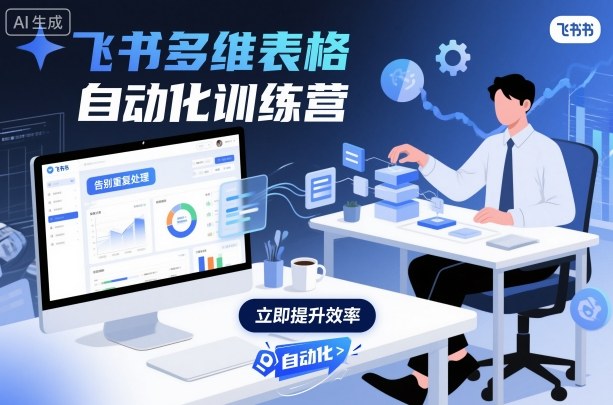 飞书多维表格自动化训练营，手把手教你告别重复处理，用多维表格开启高效办公新模式-龙大资源