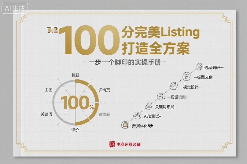 100分完美Listing打造全方案，想要完美listing必须是需要一步一个脚印的-龙大资源