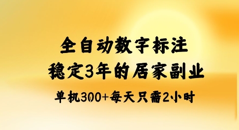 全自动数字标注，稳定3年的蓝海项目，居家也能矩阵开干的副业，单机日入3张+【揭秘】-龙大资源