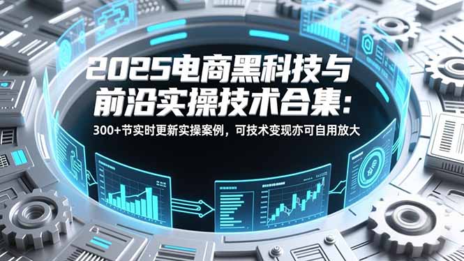 2025电商黑科技与前沿实操技术合集：300+节实时更新实操案例，可技术变现亦可自用放大-龙大资源