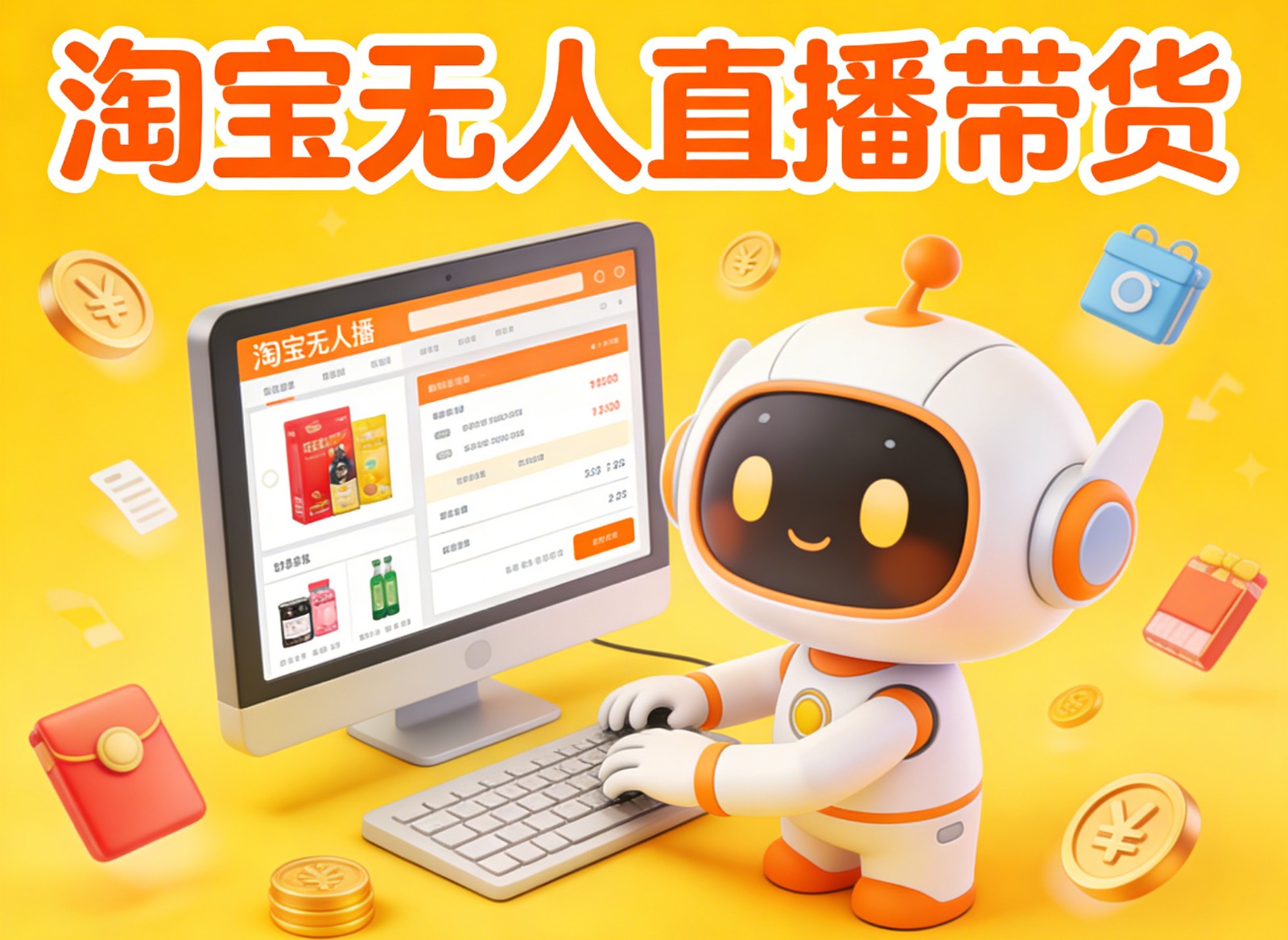 淘宝无人直播带货，24小时自动卖货，月佣金1W+，不违规不封号，不用露脸-龙大资源
