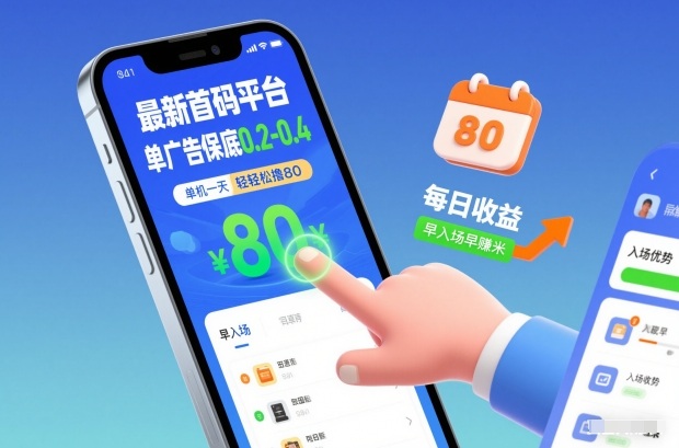 最新首码平台，单广告保底0.2-0.4，单机一天轻松撸80，早入场早賺米【揭秘】-龙大资源