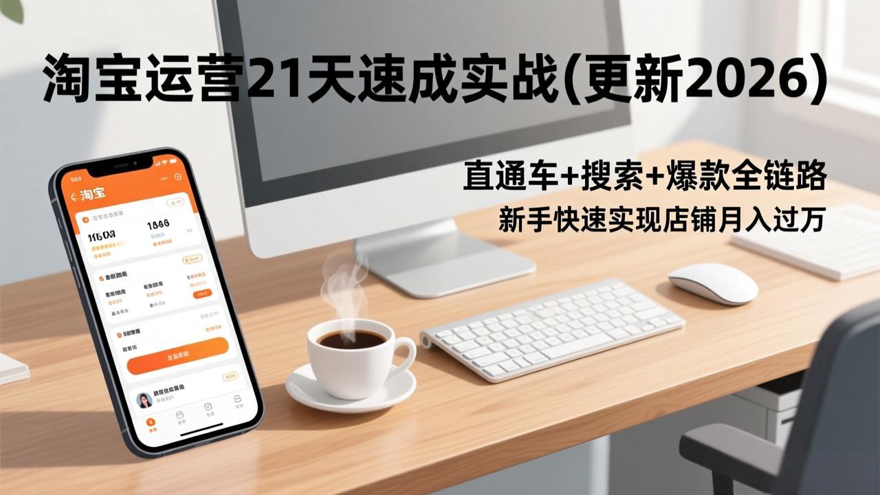 淘宝运营21天速成实战(更新2026-龙大资源