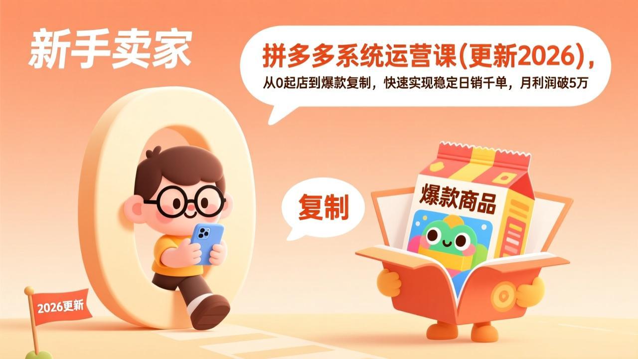 拼多多系统运营课(更新2026-龙大资源