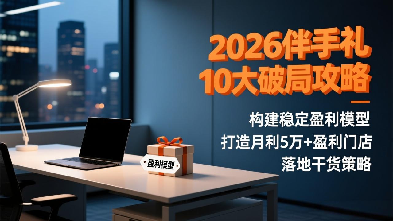 2026伴手礼10大破局攻略：构建稳定盈利模型，打造月利5万+盈利门店，落地干货策略-龙大资源