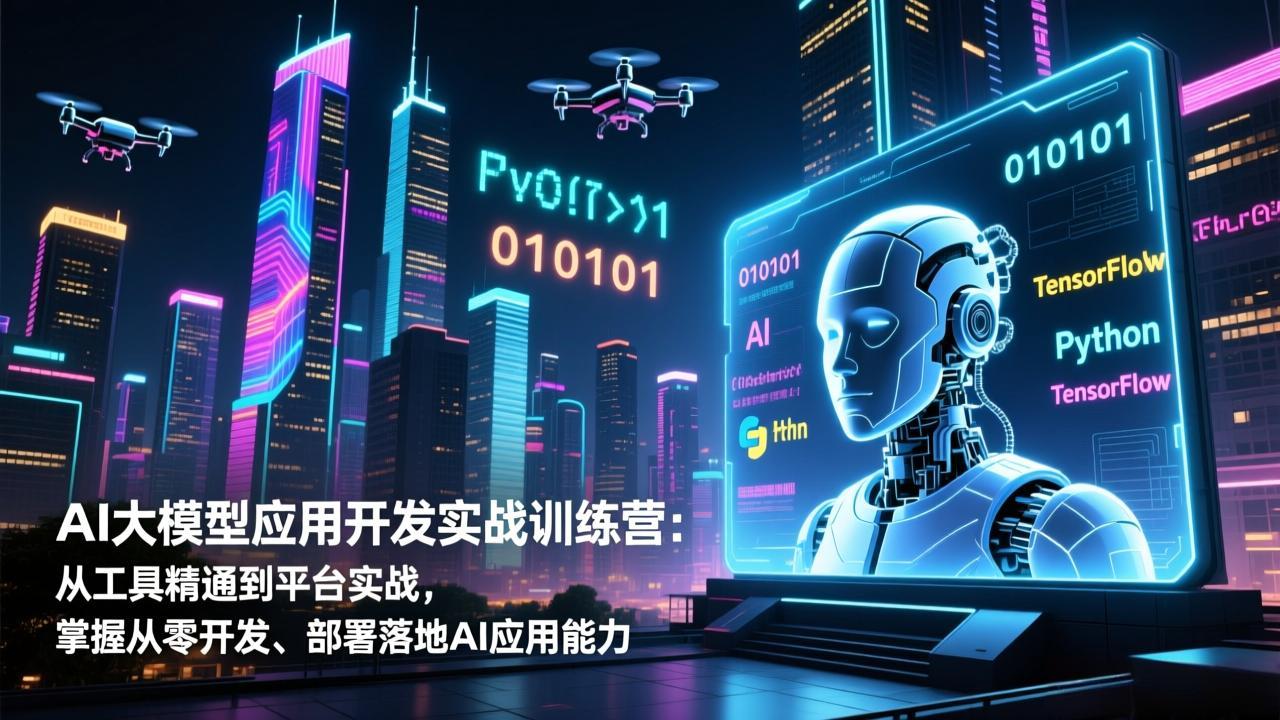 AI大模型应用开发实战训练营：从工具精通到平台实战，掌握从零开发、部署落地AI应用能力-龙大资源
