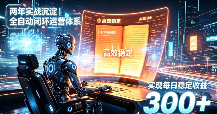 两年实战沉淀｜全自动闭环运营体系，实现每日稳定收益300+【揭秘】-龙大资源