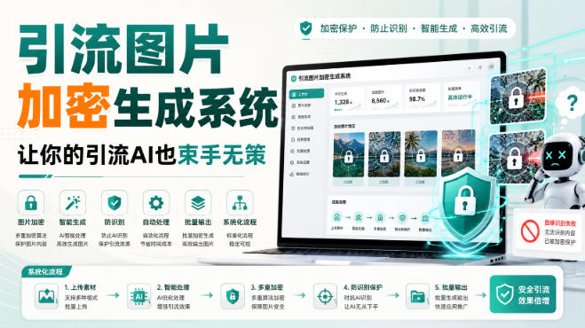 引流图片加密生成系统,让你的引流AI也束手无策-龙大资源