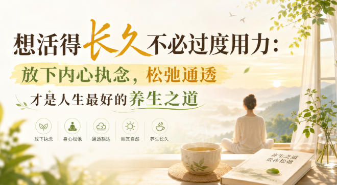 付费文章:想活得长久不必过度用力:放下内心执念,松弛通透才是人生最好的养生之道-龙大资源