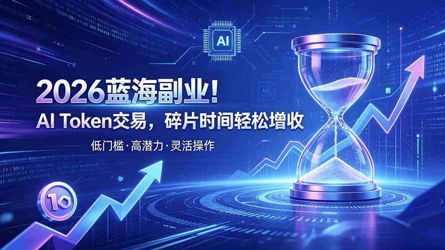 AI Token算力赛道!普通人可入局的数字副业-龙大资源