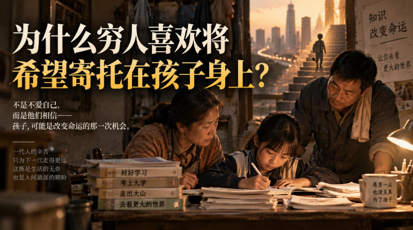 某社群精品文章：为什么穷人喜欢将希望寄托在孩子身上？-龙大资源