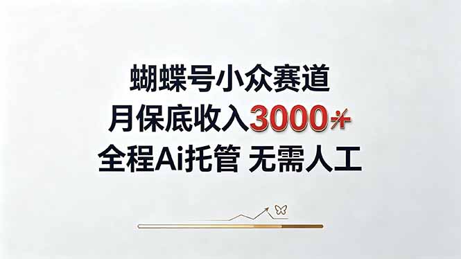 视频号小众领域，月收入3000+， 全程Ai托管操作  新人2天学会！-龙大资源