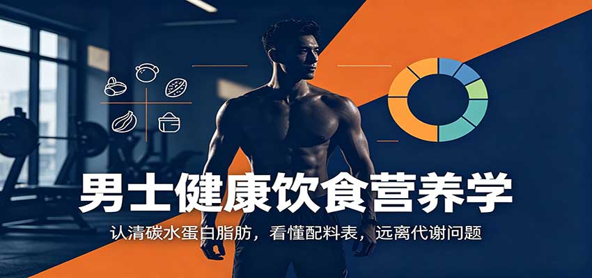 男士健康饮食营养学:认清碳水蛋白脂肪,看懂配料表,远离代谢问题-龙大资源