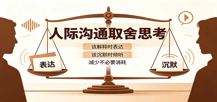 人际沟通取舍思考：分清解释与沉默边界，拿捏职场生活沟通分寸减少情绪内耗-龙大资源