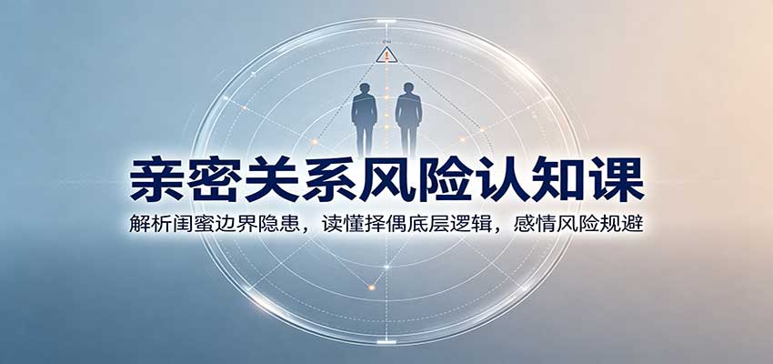 亲密关系风险认知课:解析闺蜜边界隐患,读懂择偶底层逻辑,感情风险规避-龙大资源