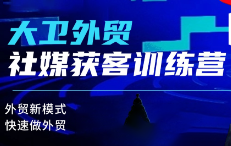 大卫老师·外贸社媒获客独家训练营(更新8月)-龙大资源