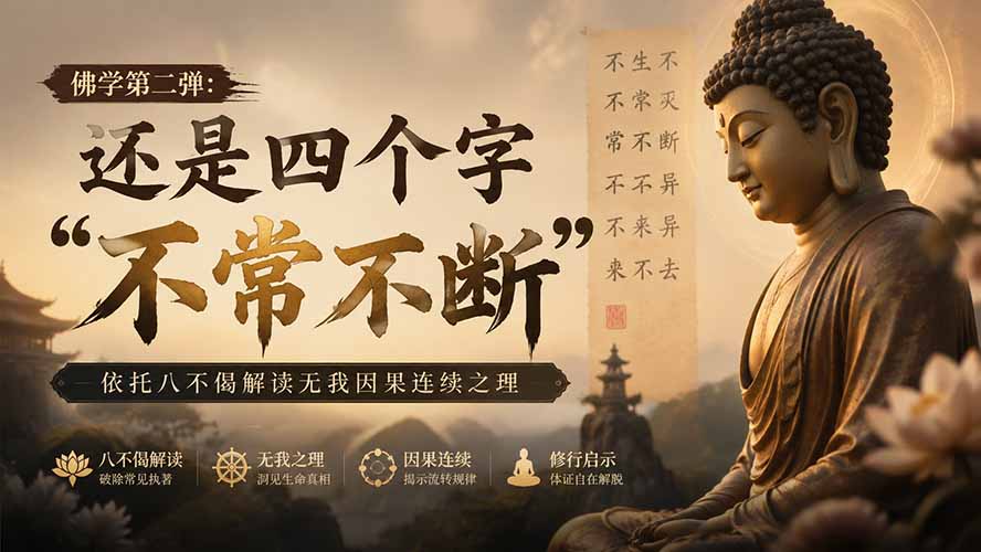 付费文章：佛学第二弹：还是四个字“不常不断”依托八不偈解读无我因果连续之理-龙大资源