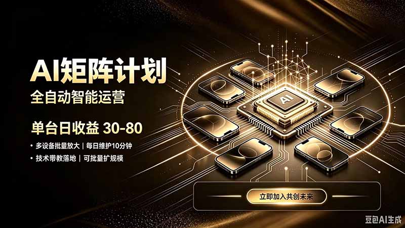 AI智能对话，矩阵规模化创业，全程技术扶持，长久稳定，日入800+-龙大资源