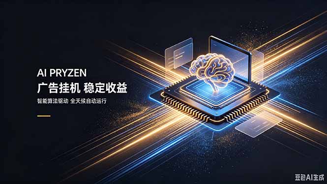AI Pryzen 广告挂机｜24小时自动跑，日入300-500，新手零门槛-龙大资源