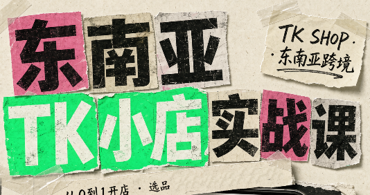 东南亚TK小店实战课(基础+进阶)-龙大资源
