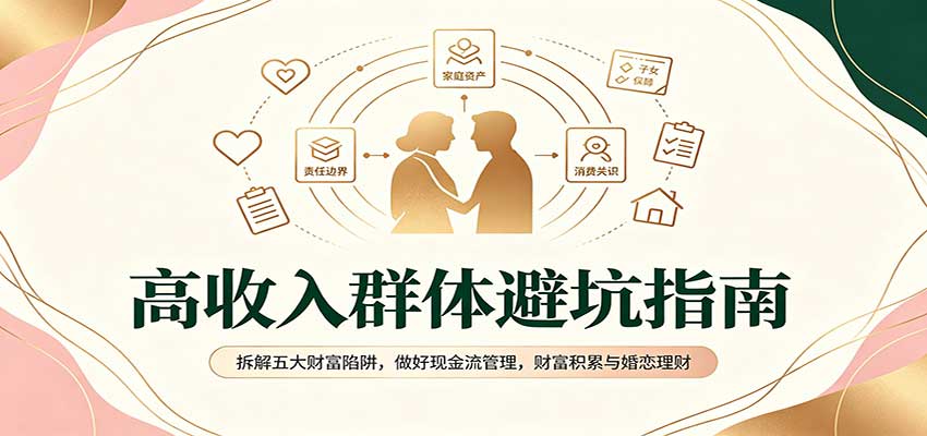 高收入群体避坑指南：拆解五大财富陷阱，做好现金流管理，财富积累与婚恋理财-龙大资源